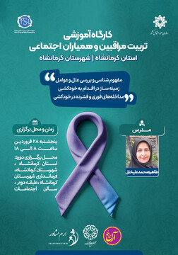 کارگاه آموزشی تربیت مربی مراقبین و همیاران اجتماعی در استان کرمانشاه برگزار می شود