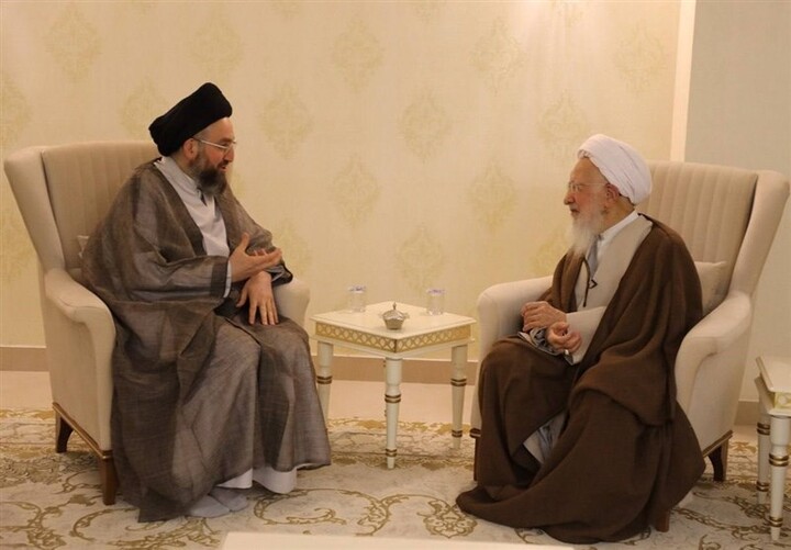 دیدار حکیم و آیت الله جوادی آملی