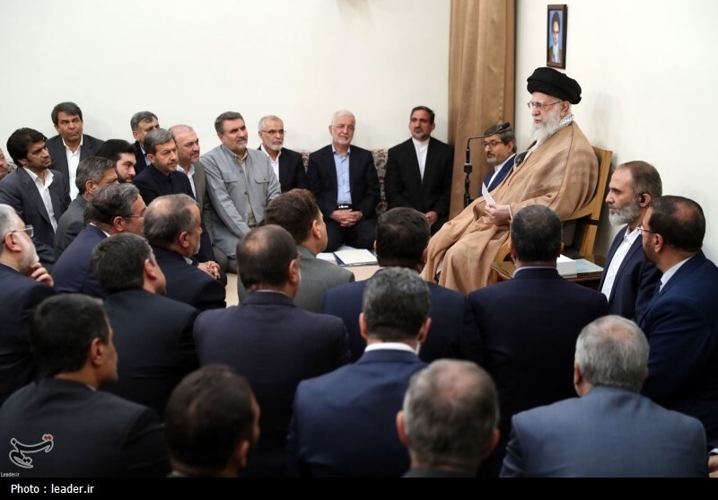 دیدار وزیر کشور و استانداران با رهبر معظم انقلاب
