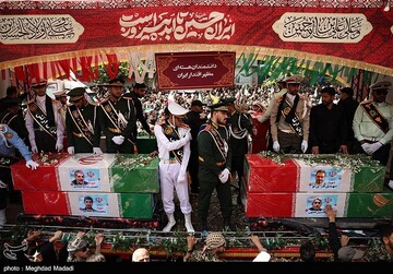 تشییع شهدای اقتدار ملی در تهران