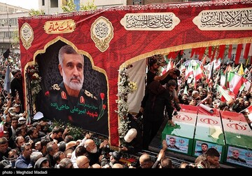 تشییع شهدای اقتدار ملی در تهران