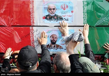 تشییع شهدای اقتدار ملی در تهران