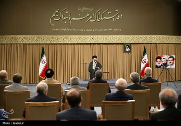 دیدار رئیس‌جمهور و اعضای هیئت دولت با مقام معظم رهبری