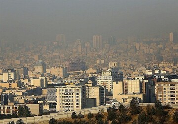 هوای تهران در وضعیت نارنجی و ناسالم برای گروه‌های حساس