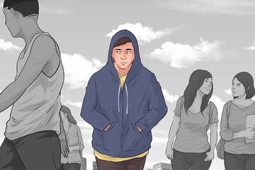 فردی که به اضطراب اجتماعی مبتلاست