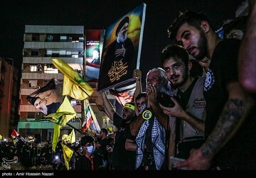 مراسم شب شهادت سید حسن نصرالله لبنان