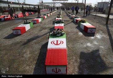 بازگشت پیکر 44 شهید از مرز شلمچه به کشور