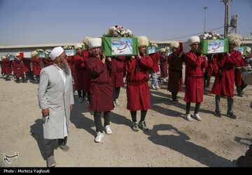 بازگشت پیکر 44 شهید از مرز شلمچه به کشور