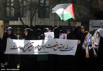 اجتماع دانشجویان مشهد در سالروز عملیات طوفان‌الاقصی
