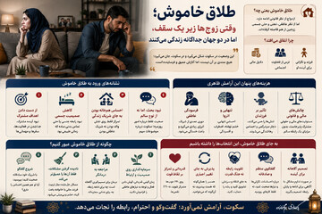 طلاق خاموش؛ وقتی زوج‌ها زیر یک سقف، اما در دو جهان جداگانه زندگی می‌کنند
