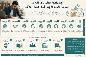 چند راهکار عملی برای غلبه بر استرس مالی و بازپس‌گیری کنترل زندگی +اینفوگرافی