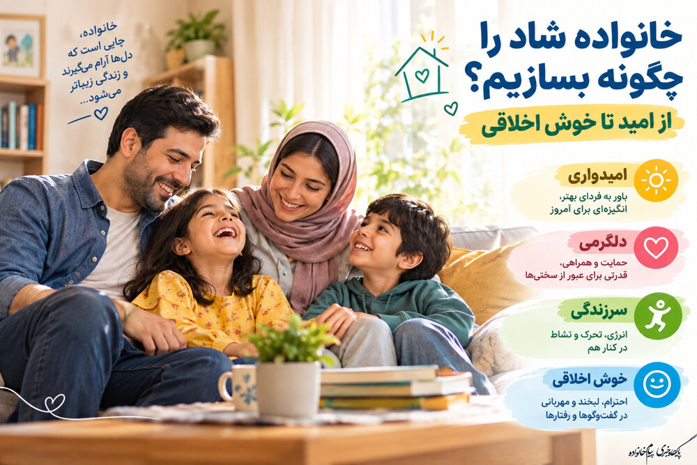 خانواده شاد را چگونه بسازیم؟ از امید تا خوش‌اخلاقی